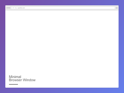 Minimal Browser Window mockup - Affinity Designer affinity mockup