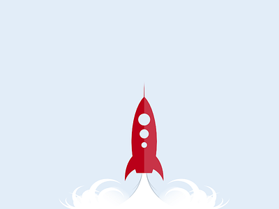Rocket launch (Vector Freebie)