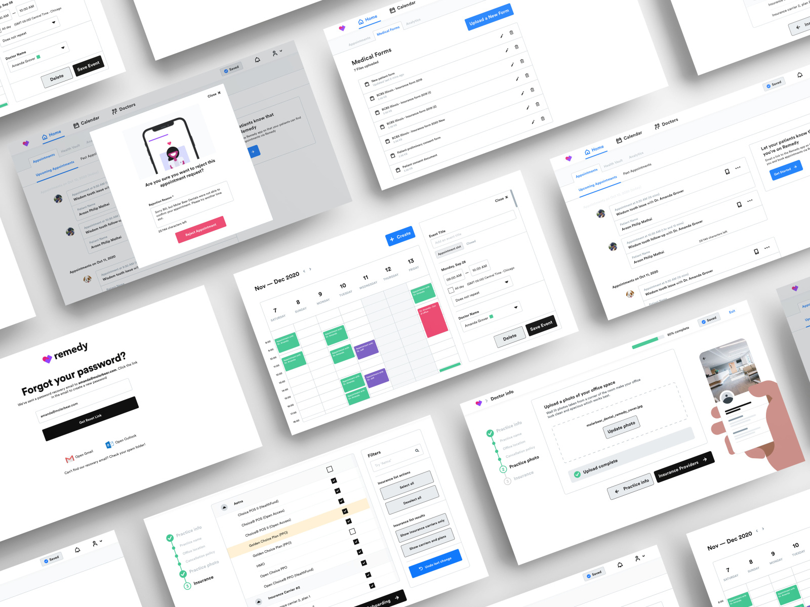 Remedy Healthcare Provider Web Portal by Aroon Philip Mathai on Dribbble