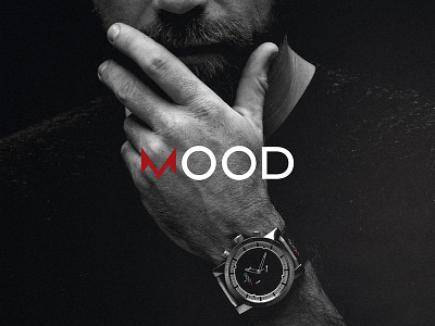 MOOD - Time is his job branding design logo mood typography watch