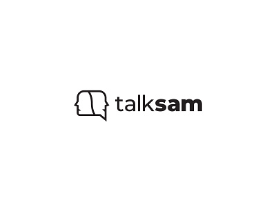 Talksam brand branding design designer logo logo design logo designer logotype psychology psychologylogo talk talksam