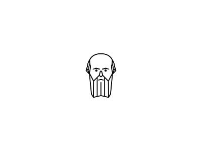 Fyodor Dostoevsky design designer fyodor dostoevsky icon illustration line logo logotype simple symbol vector