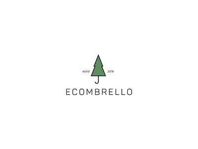 ECOMBRELLO brand branding creative creativelogo design designer eco icon logo logo design logo designer logoawesome logotype modern nature tree typography umbrella vector