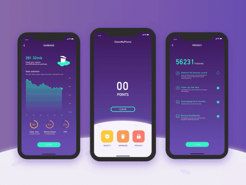 Antivirus software interface design. by H-juan on Dribbble