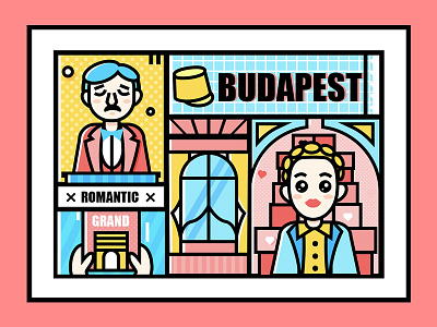 Budapest Grand Hotel illustration