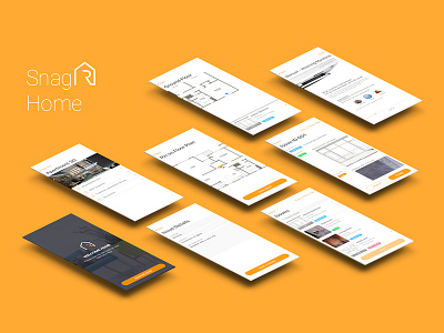 SnagR Home app design flat invisionstudio ios ui ux
