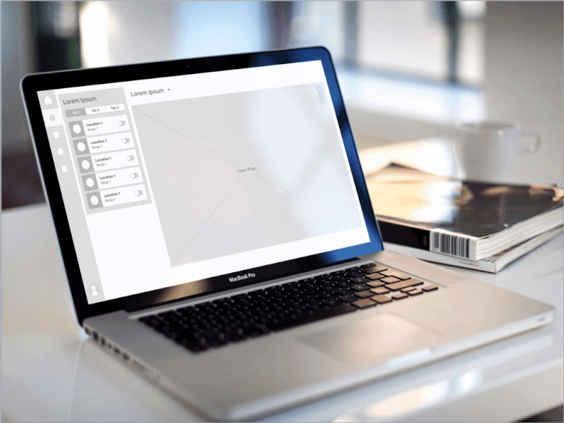 Webapp - Facility Management Panel control panel plan viewer ui design webapp wireframe