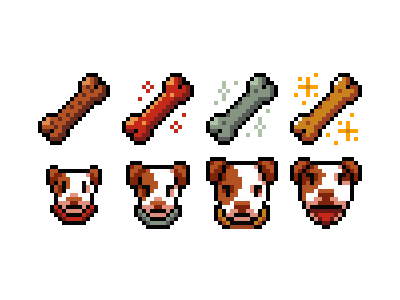 Subscriber Badges for a Twitch Channel dog pixel art twitch