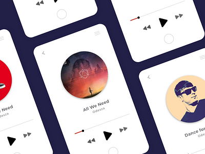 #DesinUI #009 Music Player design designui music app musicplayer ui