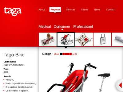 Taga-Homepage design application brand homepageconcepttagabicycleonline ui ux