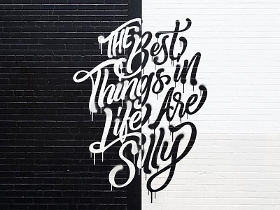 Silly Things calligraphy handlettering lettering typedesign typography