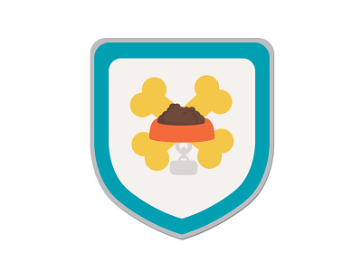 Pets badges design icon