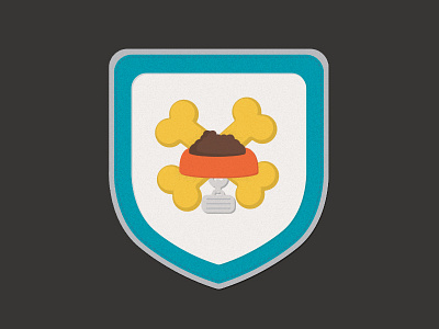 Pets badges design icon