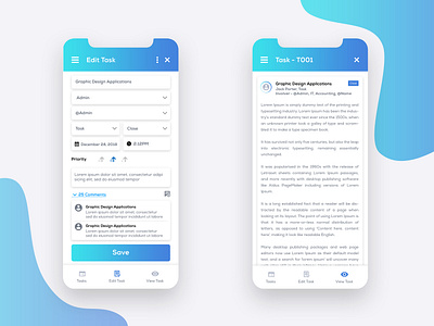 Task Desk Mobile App ( Edit Task & View Task )