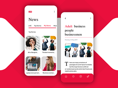 News Mobile App app creative logo design news