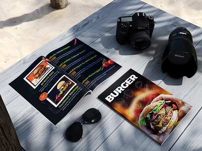 Food Menu a4 advertisement advertising business corporate design flyer food food and drink marketing menu modern