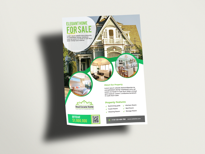 Real Estate Flyer Template Fully Editable by Md. Ariful Islam on Dribbble