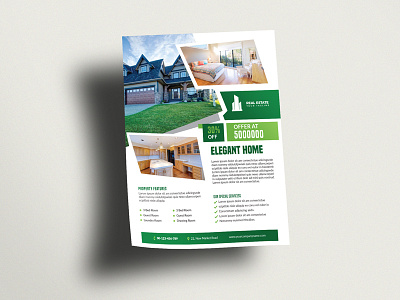 Real Estate Flyer a4 advertisement advertising business business flyer corporate design flyer marketing modern