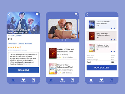 Bookshelf-mobile alp app behance design dribbble ui ui ux uidesign uiux uiuxdesign ux web