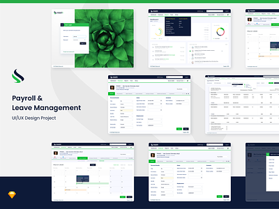 Payroll & Leave Management Dashboard application design branding business dashboard design leave management payroll ui ux design web app web app design web application
