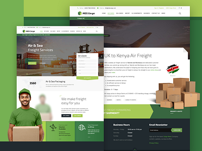 UK Freight Forwarding Website Redesign africa branding business cargo ship design forwarding freight logo typography ui web design website website design