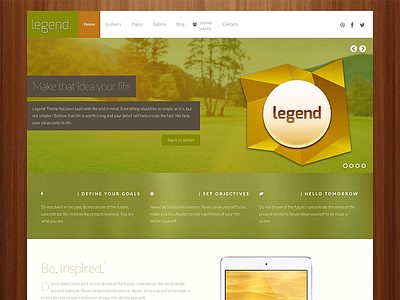 Legend Joomla template joomla legend responsive template theme