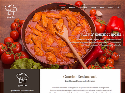 Gaucho theme - sneak peek coffee shop design gaucho restaurant template theme ui ux warp7