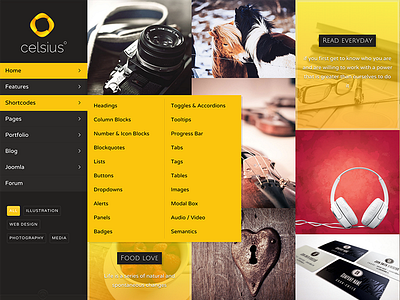 Celsius Template celsius design joomla template website