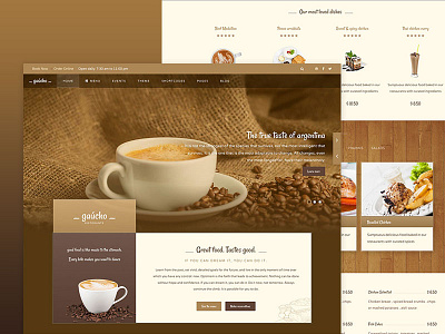 Espresso 2 blog cafe design events food html menu restaurant taste template ux website