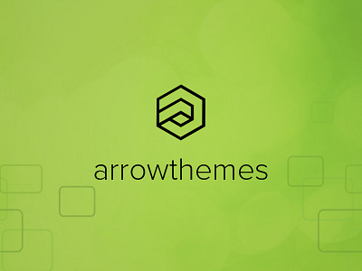 Re-brand: arrowthemes Logo arrowthemes design logo new rebrand shiny vector