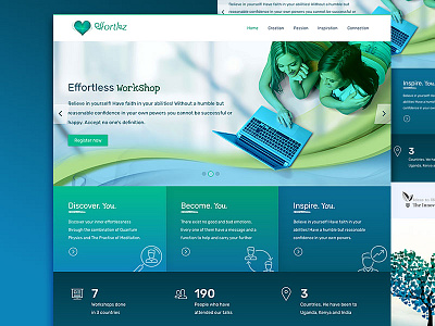 Effortlez Startup web design effortless relax science startup web design yoga