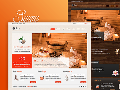 Health, Sauna & Spa Template health joomla template sauna spa wellness yoga zen