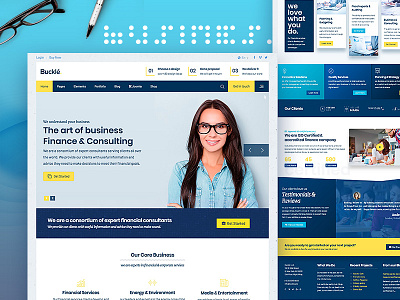 Buckle - Finance Consultancy business consultancy corporate design finance template theme ui ux web design website