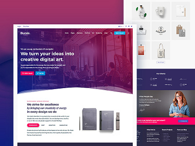 Buckle Corporate Agency agency buckle corporate design joomla template theme ui ux wordpress