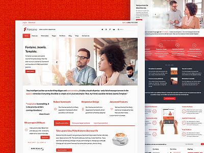 Fontaine Joomla Template v 3.0 Released business clean corporate ecommerce joomla professional template theme website design