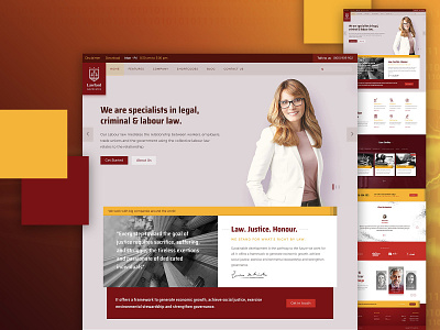 Lawford Theme - For law firms and attorneys attorney business joomla law firm law office lawyer lawyer logo template theme ux web design website