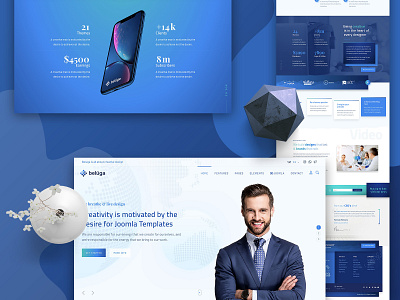 Beluga Theme business creative joomla responsive template theme ui web design website
