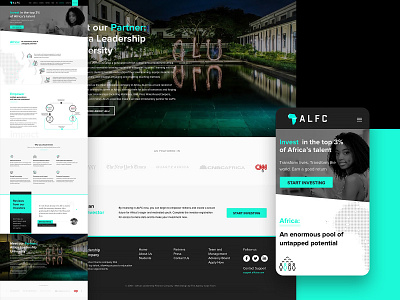 Investor Landing page africa branding design illustration landingpage sketchapp ui vector web design wordpress