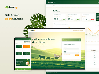 Field Officer Smart Solution App branding dashboard design farmers field officer logo mobile app mobile app design ui web app web application