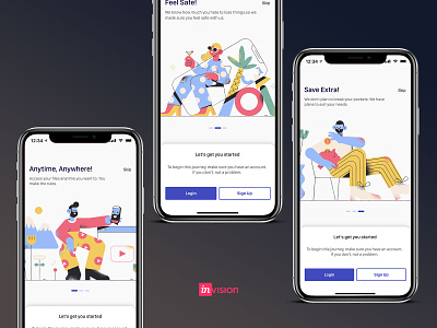 Onboarding Screen 🎨. Made with Invision Studio. dribbble invision minimal onboarding screen onboarding ui ui vector