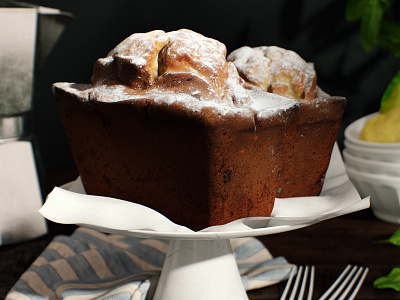 Belgian Cake Zhitnik 3d 3dsmax bake food modelling render