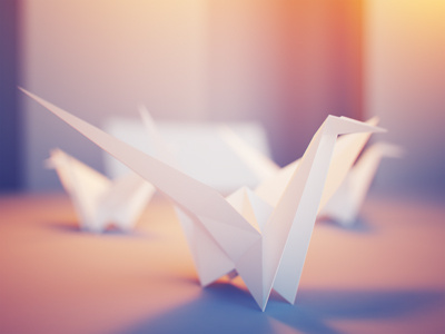 Origami 3d bird colors illustration light mood origami paper render rendering sevastopol sevastopol colors white