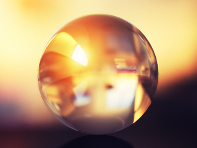 Just Sphere glass light render sphere