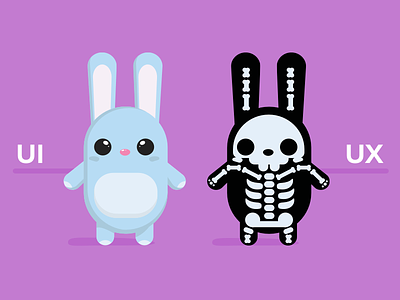 Spot the difference 🐰 🦄 🎉 advert bunny cute design difference different offerzen simple ui user experience user interface ux