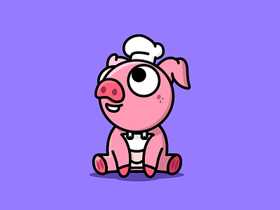 Are you the chicken or the pig? 💥 advert awesome character chef chicken and pig cute epic illustration pic pig chef