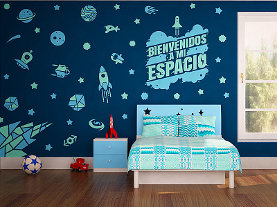 FANVINIL. "Space". Children decoration stickers