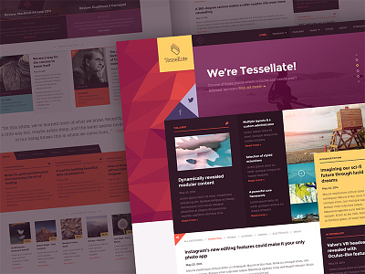 Tessellate app clean design joomla minimal rockettheme template ui user experience user interface ux web design