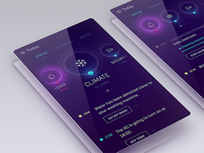 Quantum app automation design future glass mobile ui user experience user interface ux
