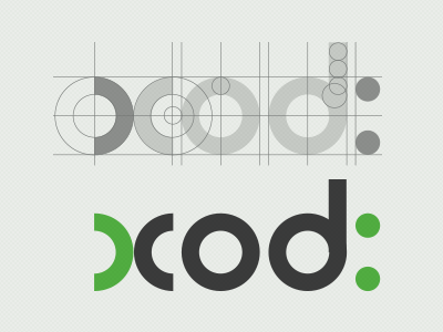 the Xcod - Logo for a Mobile app Design and Development Company black branding company logo green logo mobile app design company round type typography