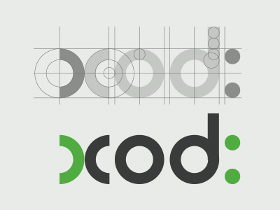 the Xcod - Logo for a Mobile app Design and Development Company logo typography round type branding green black mobile app design company company logo